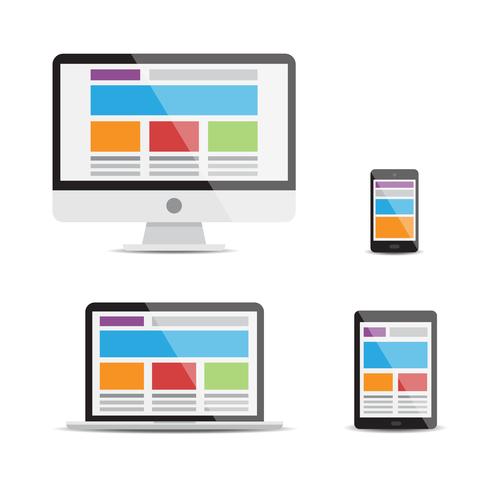 Responsive web design vector