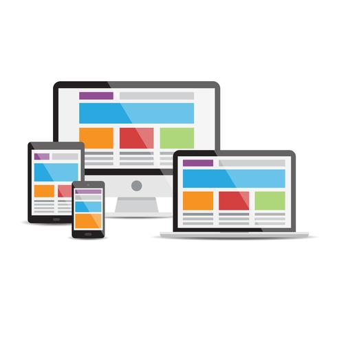 Responsive web design vector