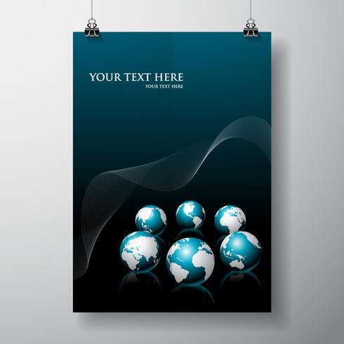 Vector world map illustration