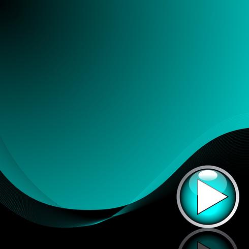 blue background with play button vector