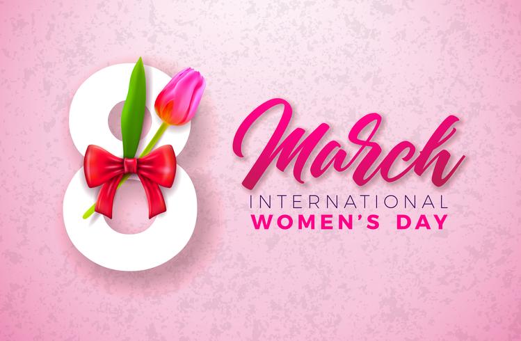 Women's Day Greeting Card vector