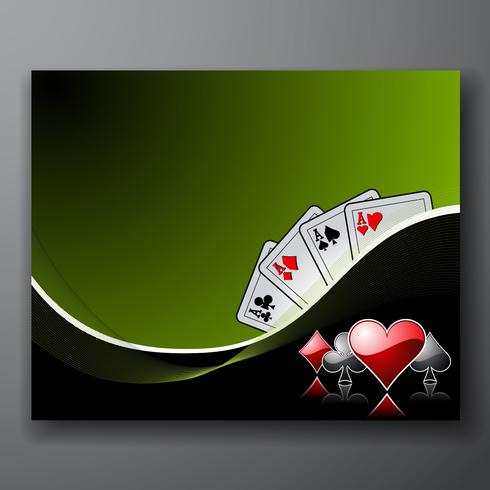 gambling background with casino elements vector