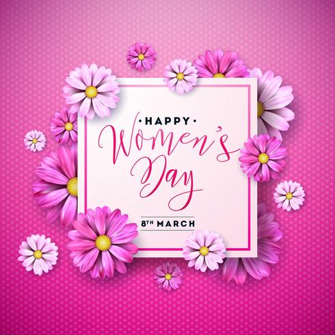 Women's Day Greeting Card vector