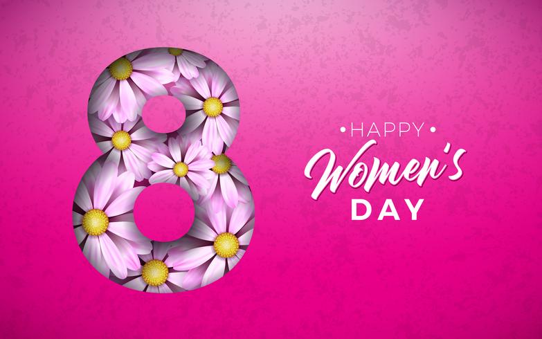 Women's Day Greeting Card vector