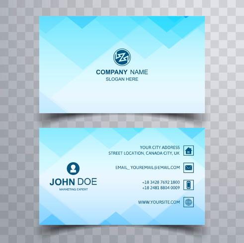 Abstract business card set template vector