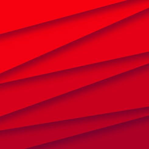 Abstrct Papercut steps red background vector