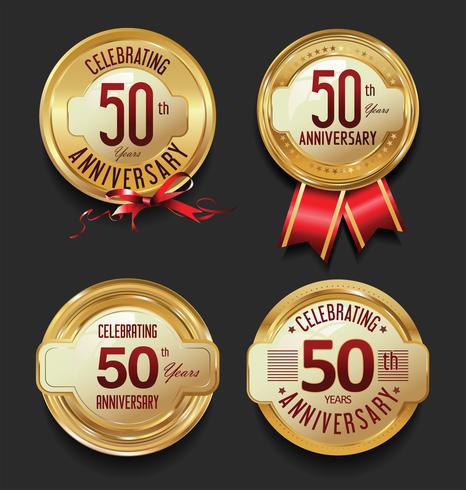 anniversary background vector