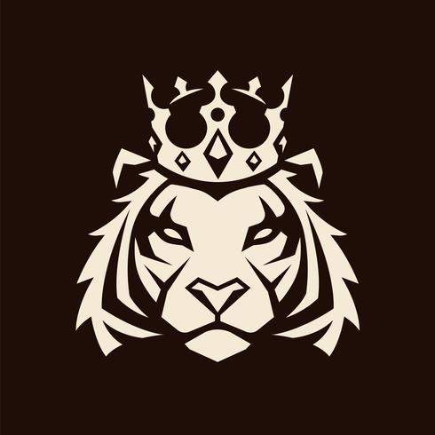 Tiger in Crown Vector Mascot - Download Free Vectors ...