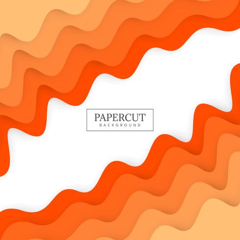 Papercut colorful wave colorful design illustration vector