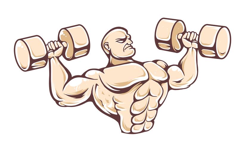 Gimnasio hombre Vector