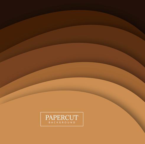 Beautiful Papercut colorful wave background vector