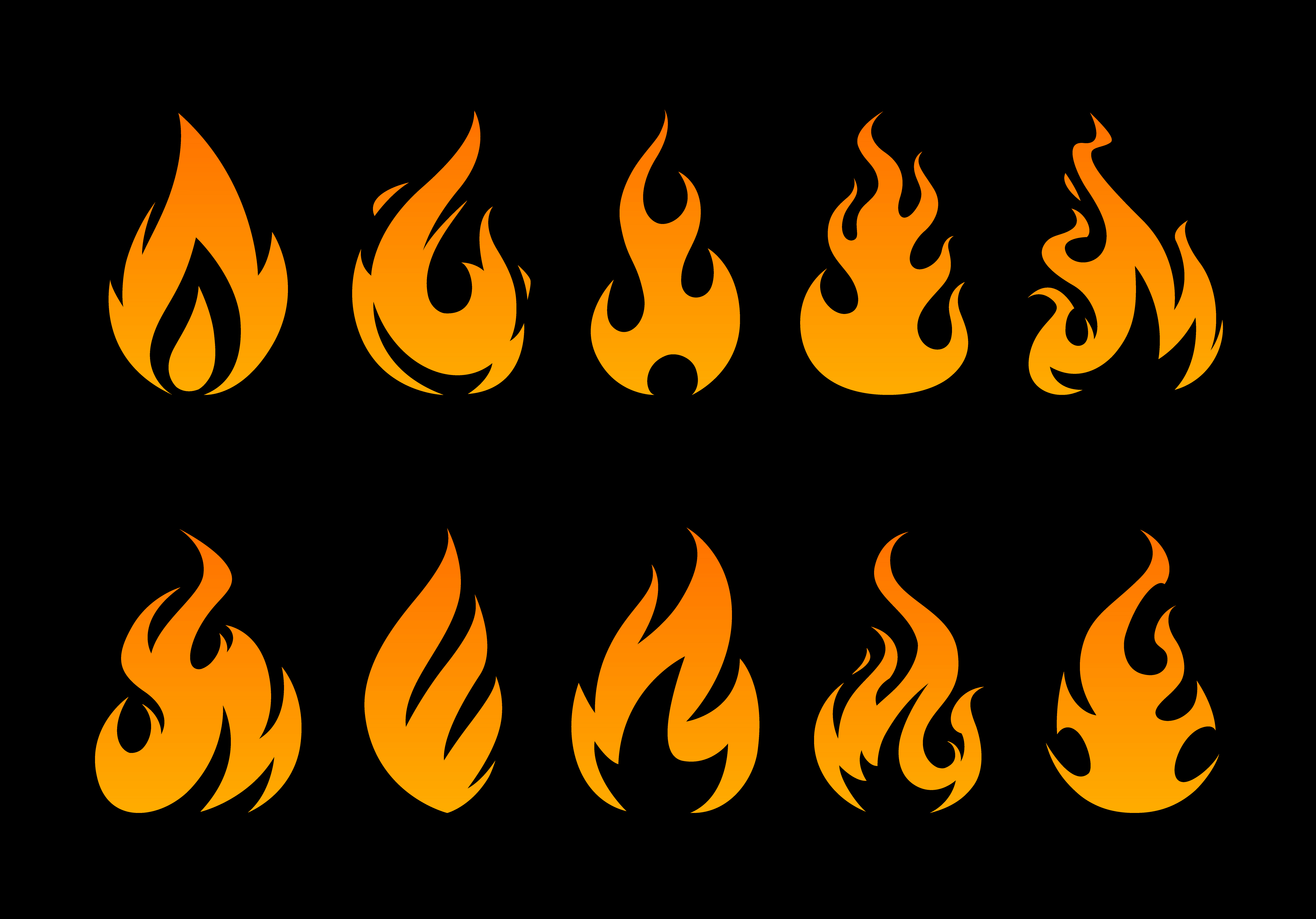 Download Vector Flames 305362 - Download Free Vectors, Clipart Graphics & Vector Art