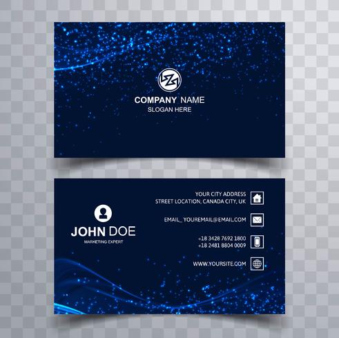 Elegant creative business card set template vector