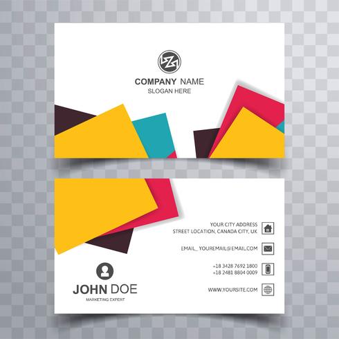 Elegant creative business card set template vector