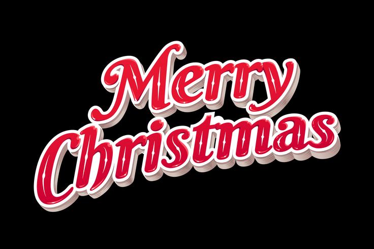 Merry Christmas Typography vector