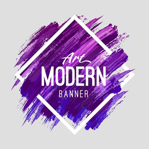 Modern Art Banner vector