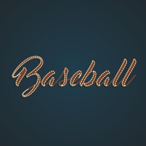 Realistic leather word, vector illustration