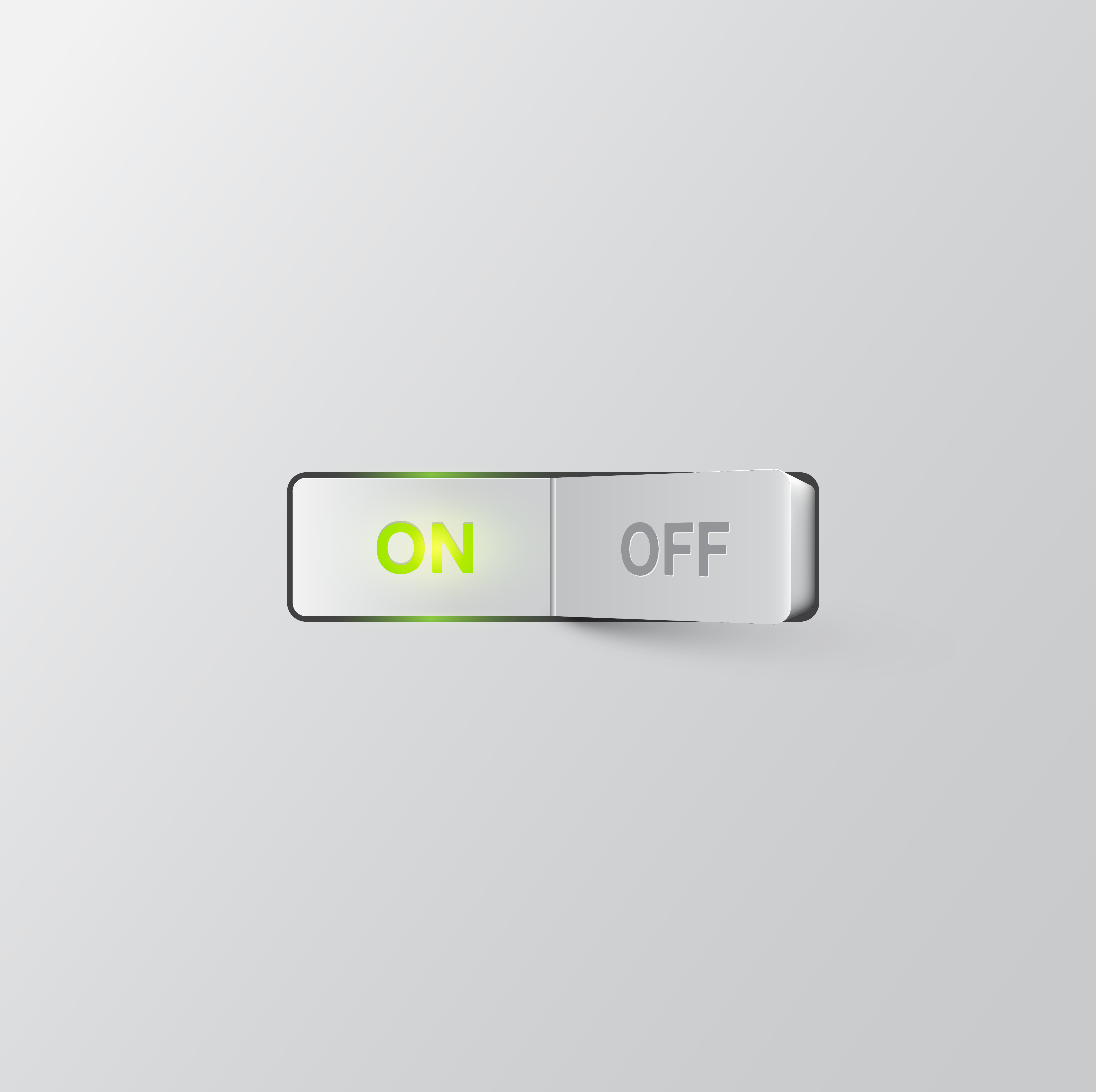 Realistic switch ON, vector illustration 305821 Vector Art at Vecteezy