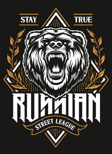 Russian Street League Vector Print