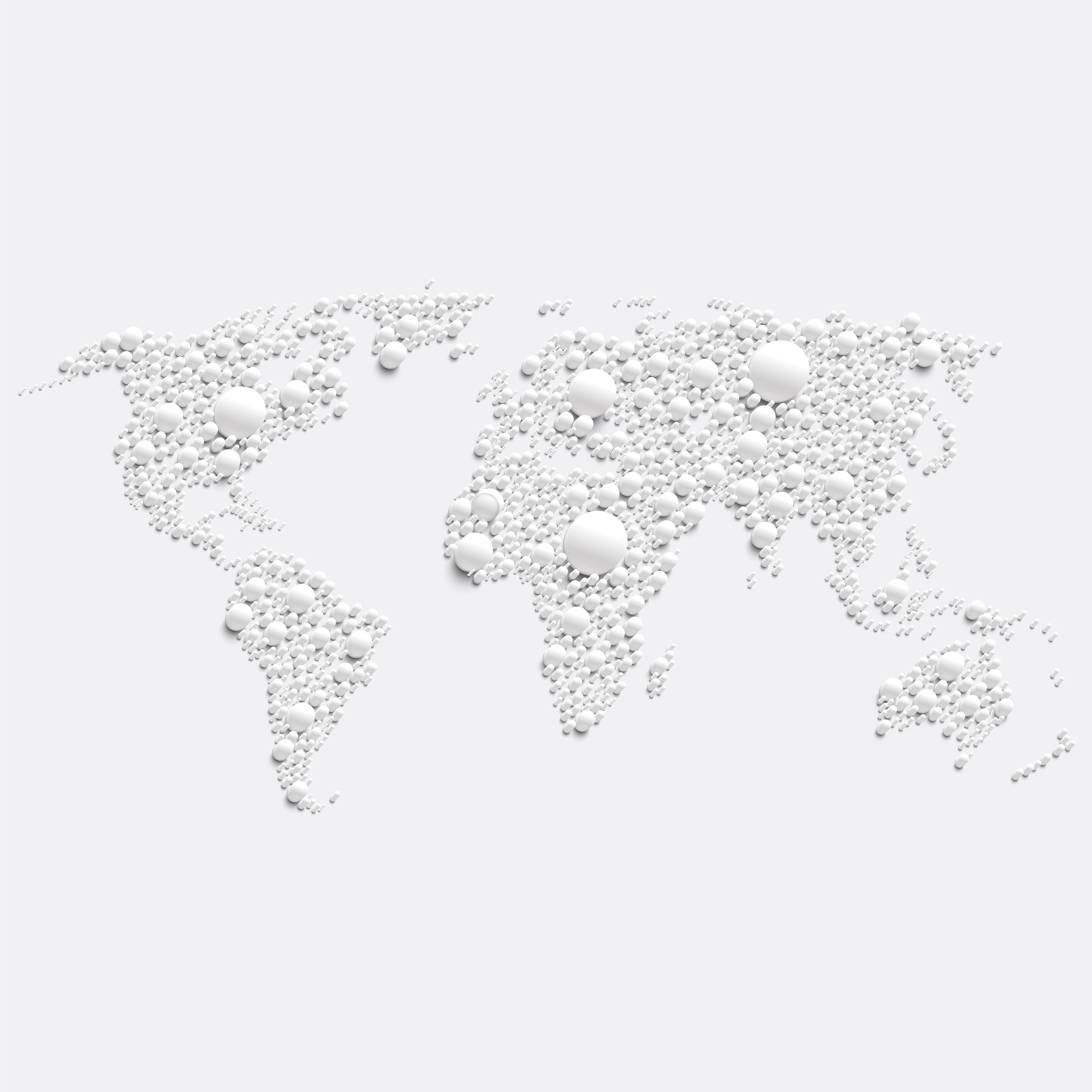 White world map made by balls, vector illustration 305993 Vector Art at