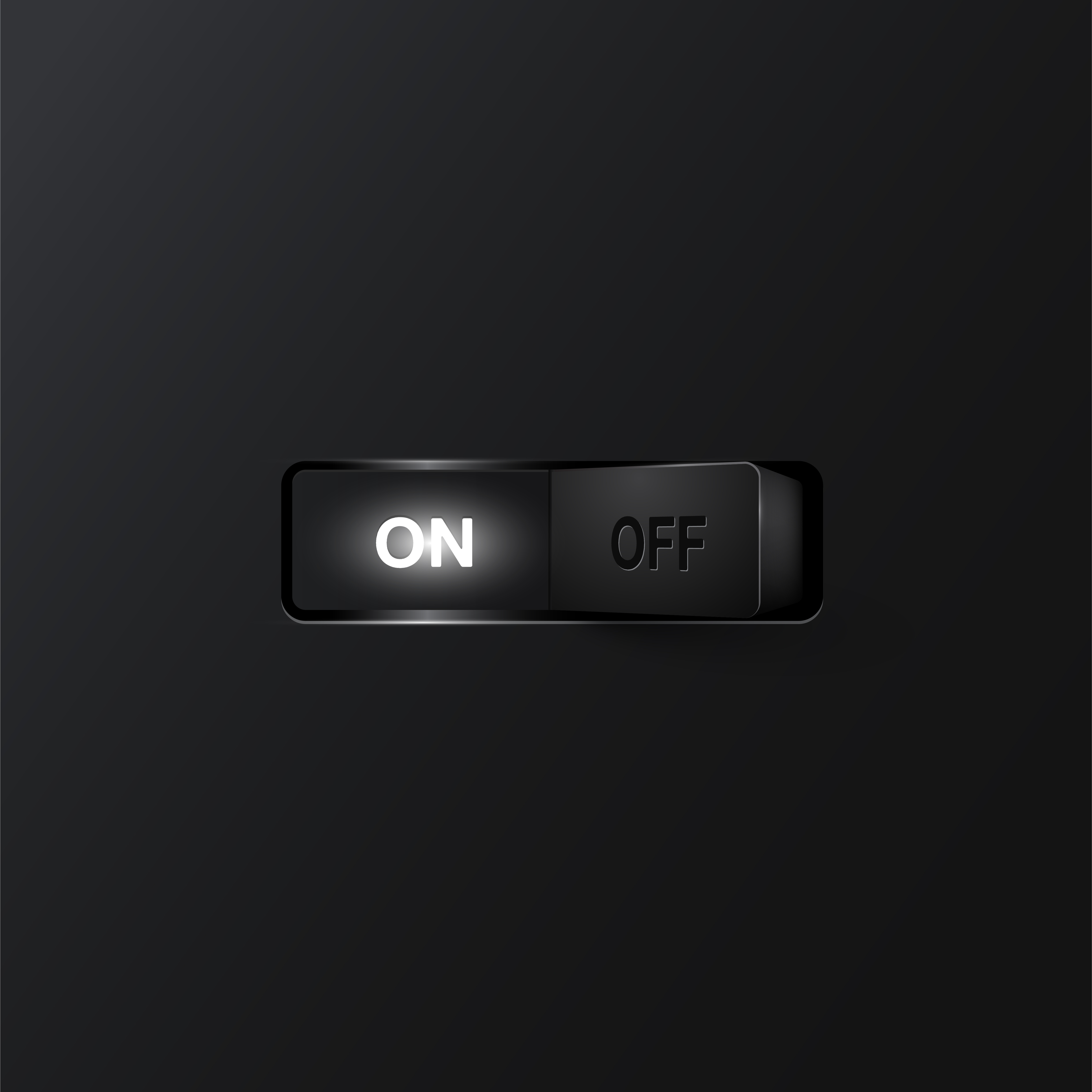 Realistic switch ON, vector illustration 306199 Vector Art at Vecteezy