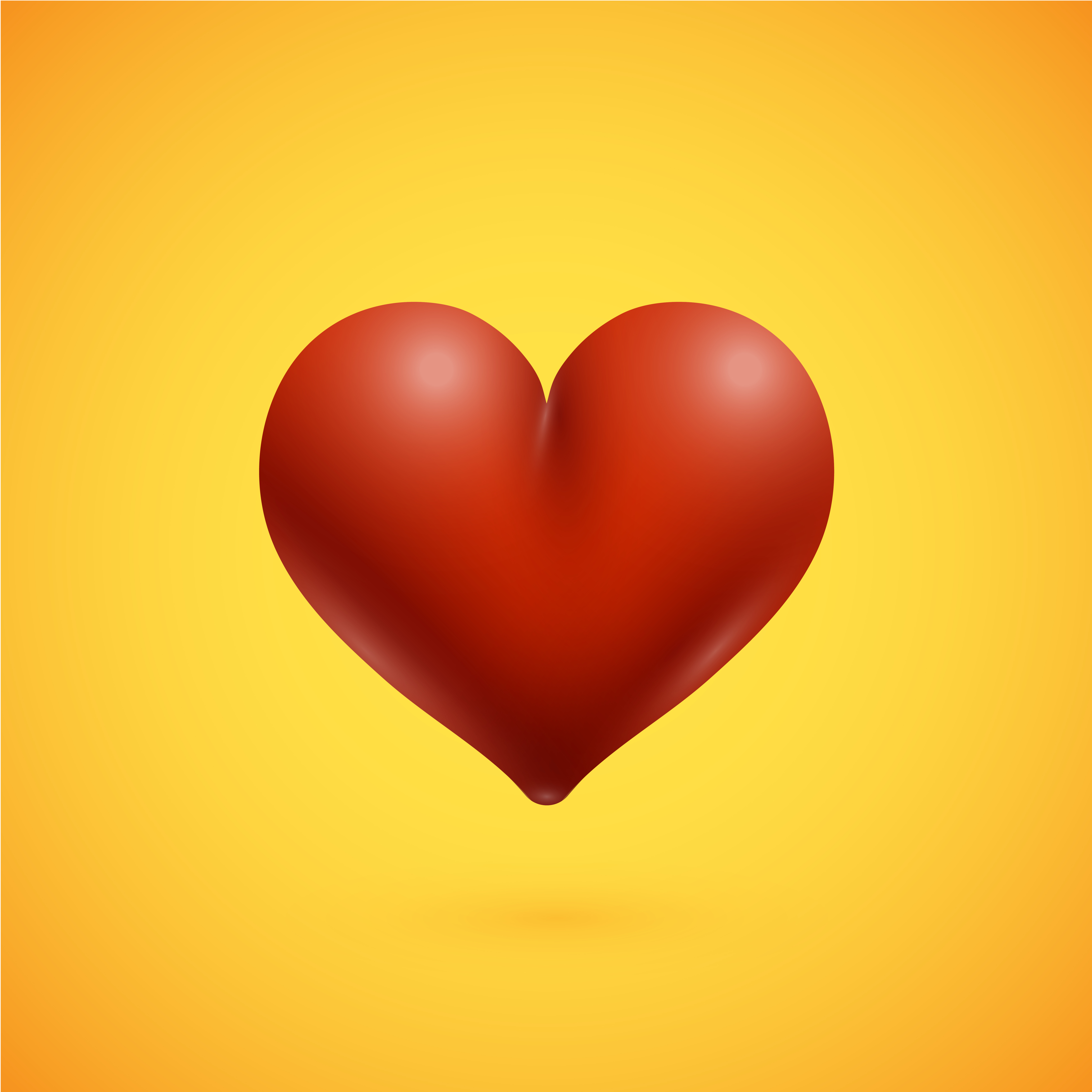 Red highdetailed heart, vector illustration 306764 Vector