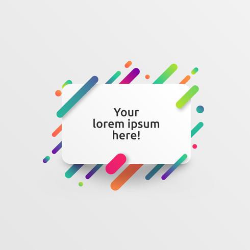 Dynamic and colorful template for advertising, vector illustration