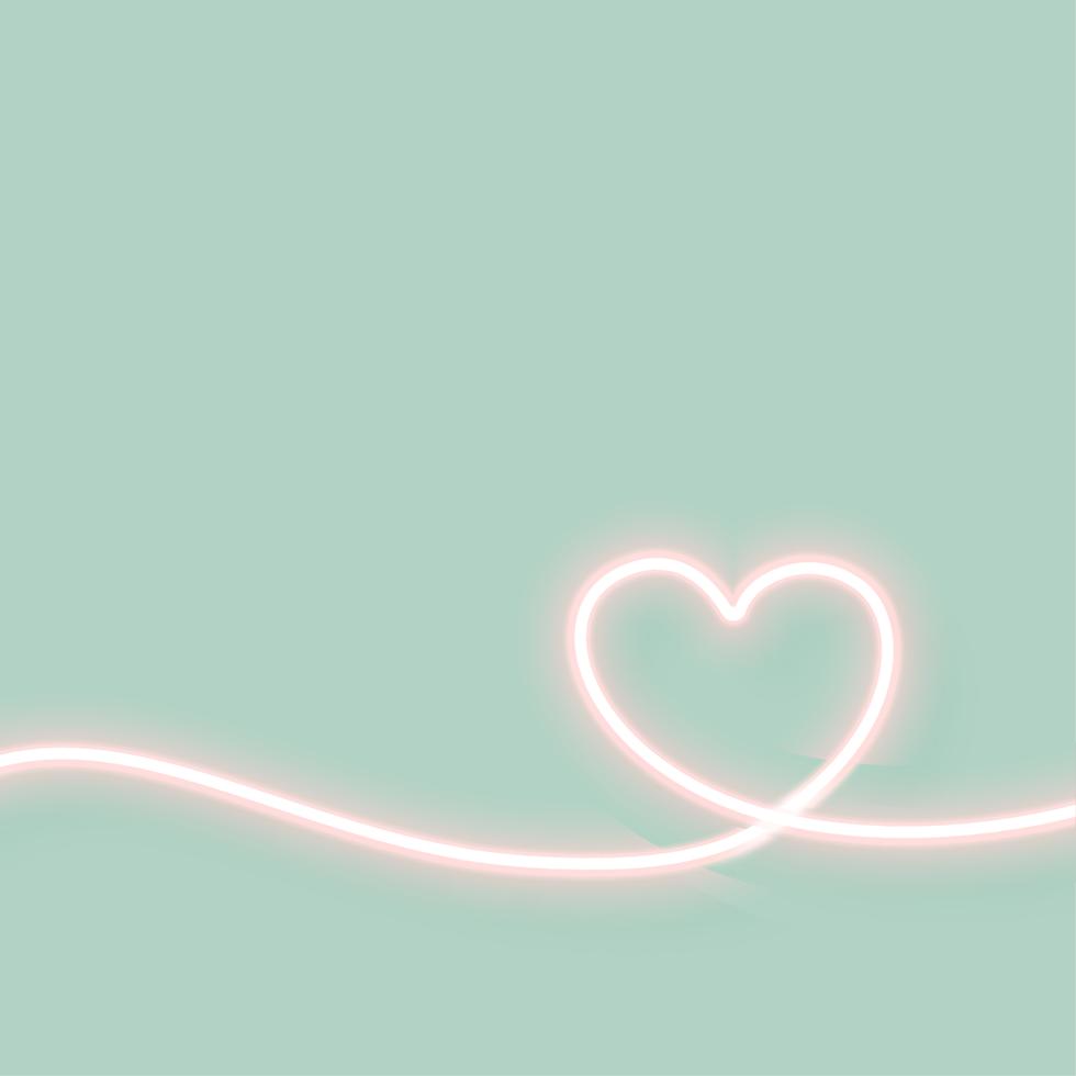 minimal glowing neon heart background - Download Free Vector Art, Stock ...