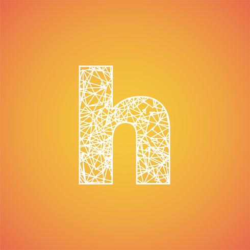 Net font from a typeset, vector font