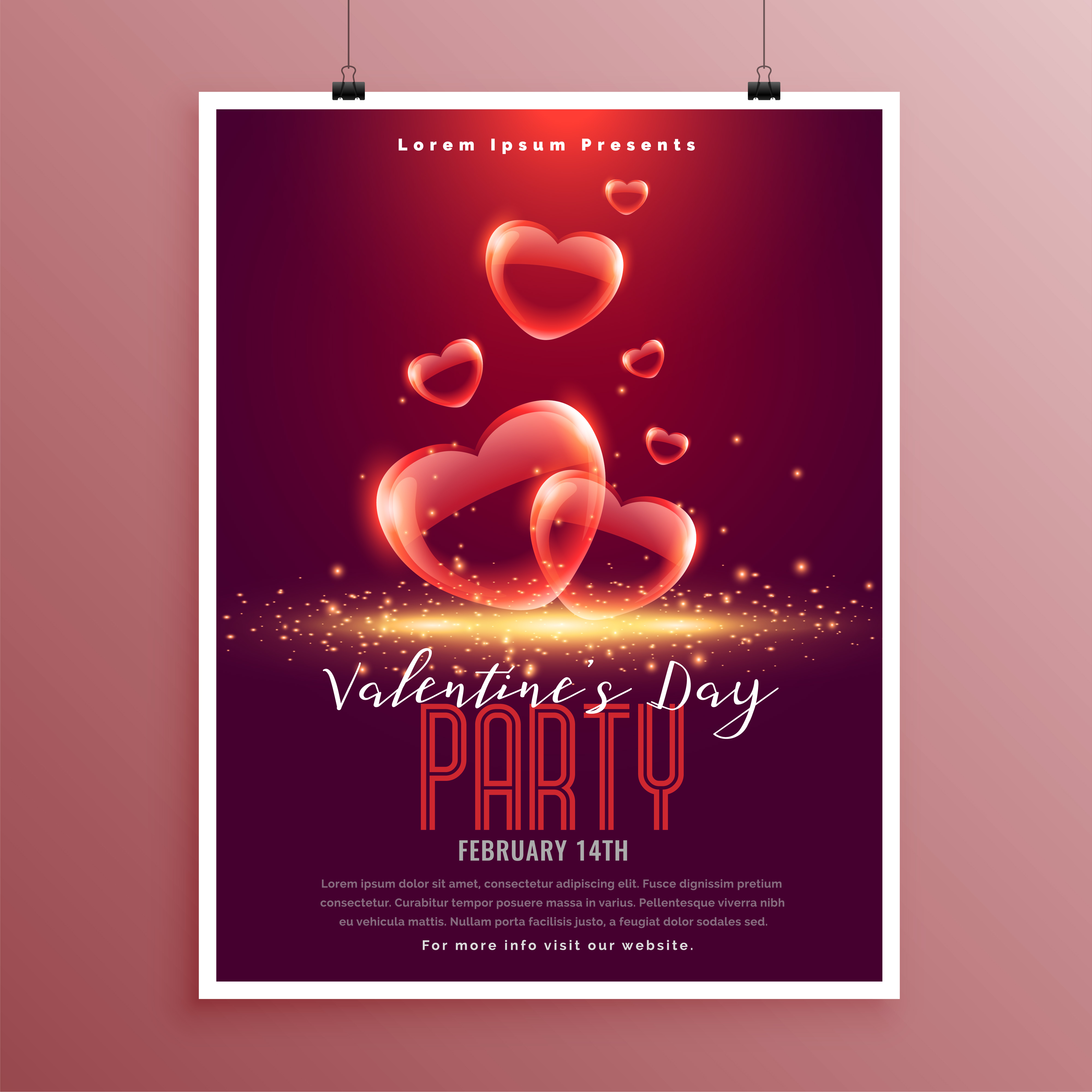 Valentines Day Flyer Template Free