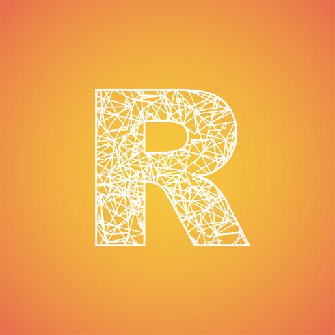 Net font from a typeset, vector font