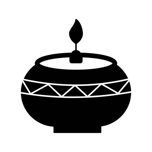 vector lamp icon 