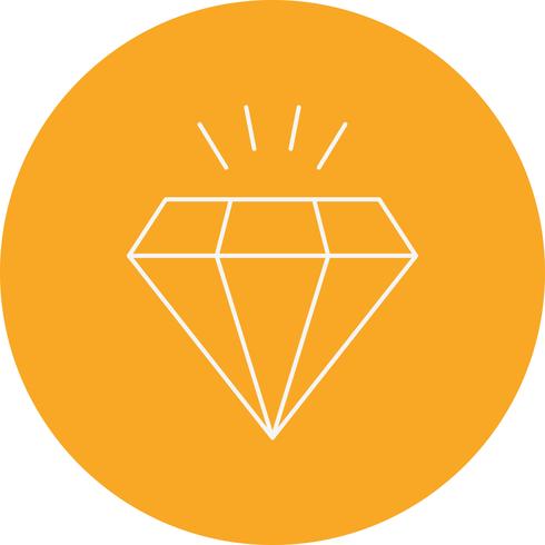 icono de diamante vector