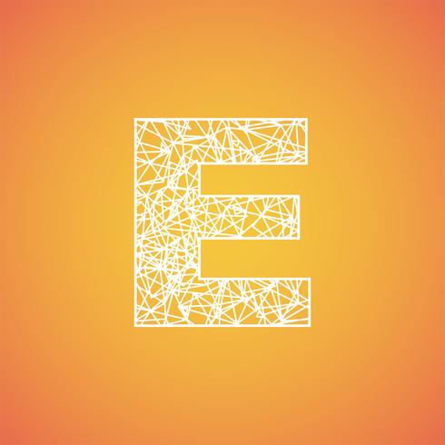 Net font from a typeset, vector font