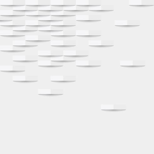 Abstract white background with folds and shadows, vector illustration