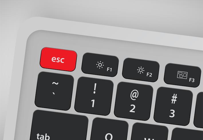 Letters on keyboard form a word, vector illustration