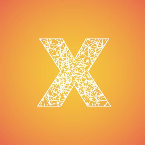 Net font from a typeset, vector font