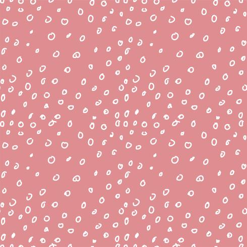 Hand drawn dots seamless pattern, vector illustration