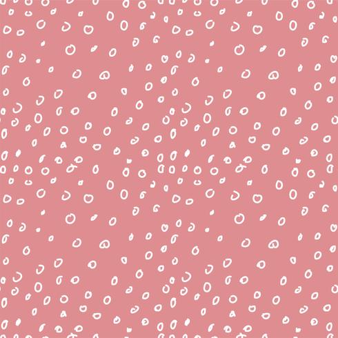 Hand drawn dots seamless pattern, vector illustration