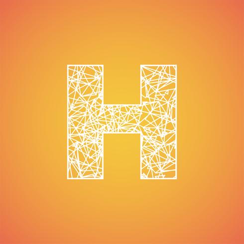 Net font from a typeset, vector font