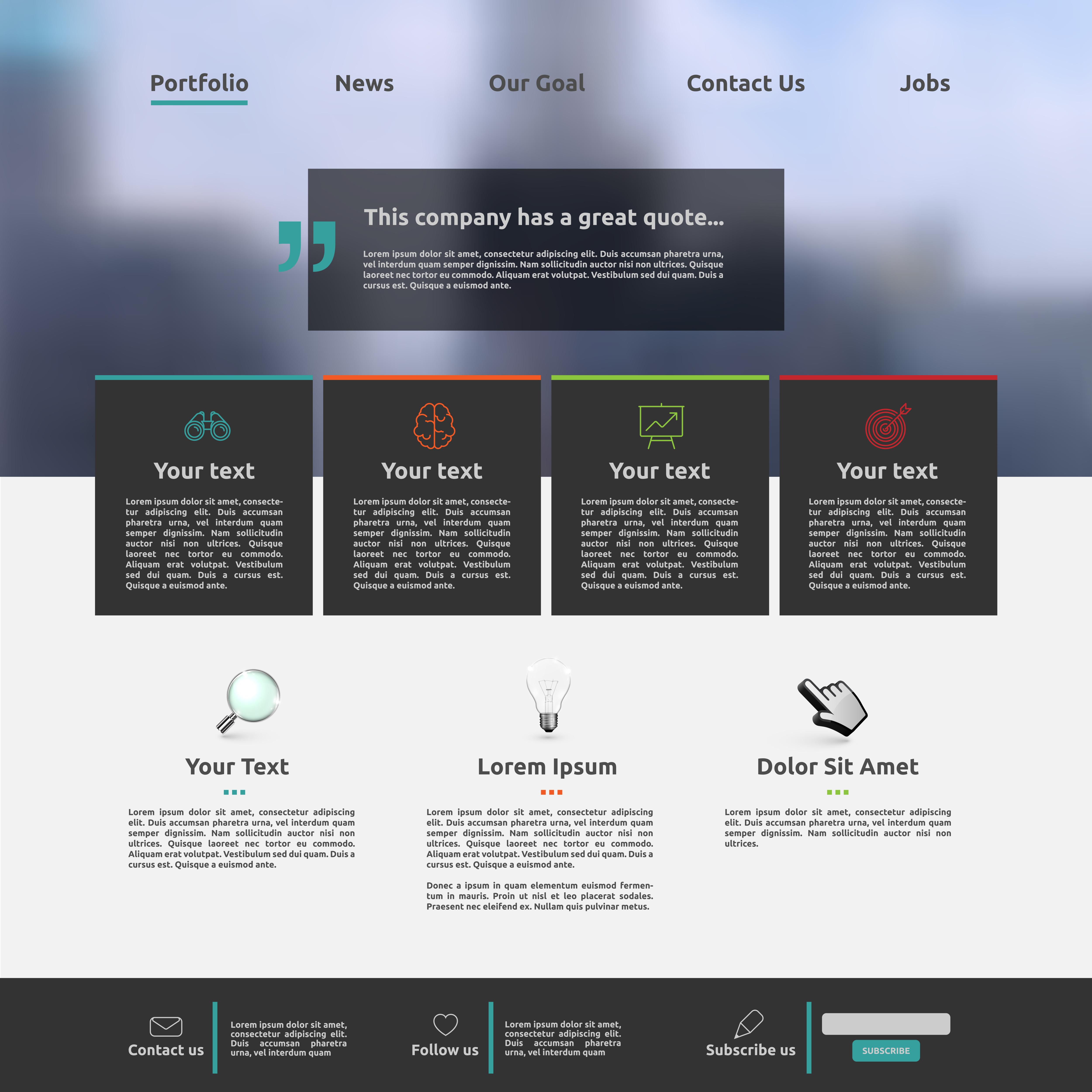 Free Psd Website Template Modern Website Design - vrogue.co