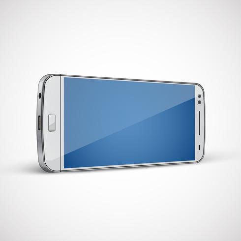 Realistic, high-detailed cellphone, vector illustration