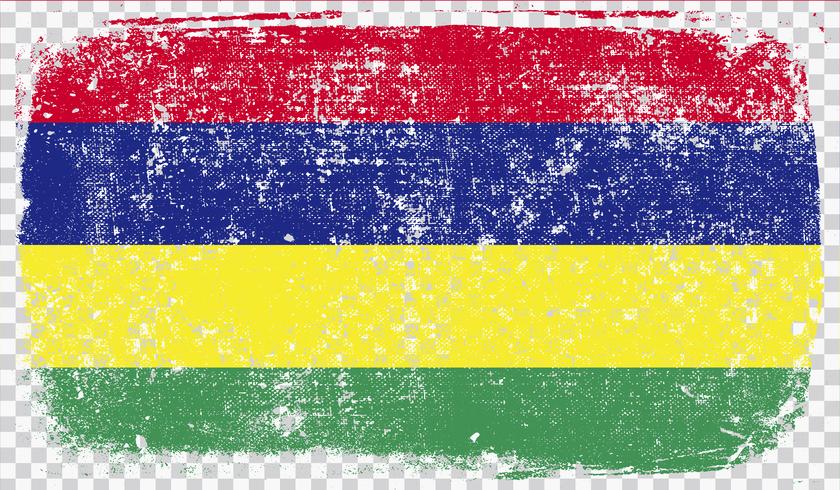 Grounge-styled flag, vector illustration