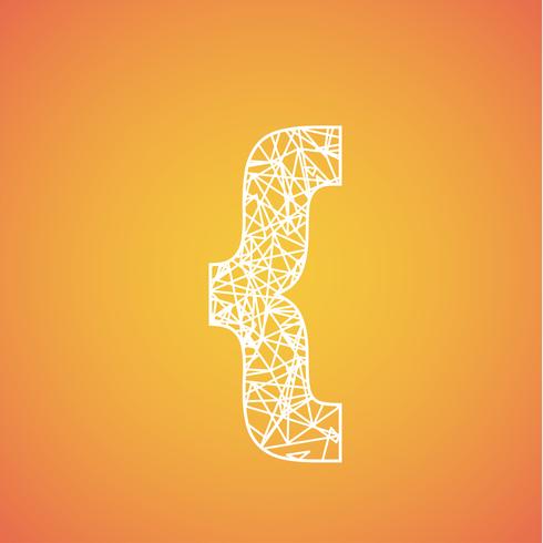 Net font from a typeset, vector font