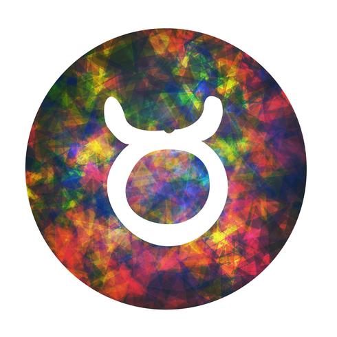 Un signo zodiacal de tauro, ilustración vectorial vector