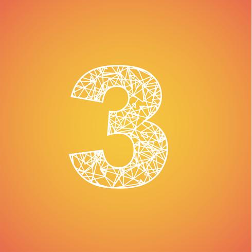 Net font from a typeset, vector font