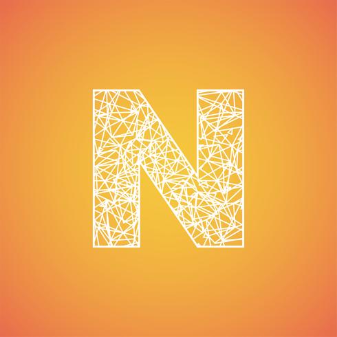 Net font from a typeset, vector font