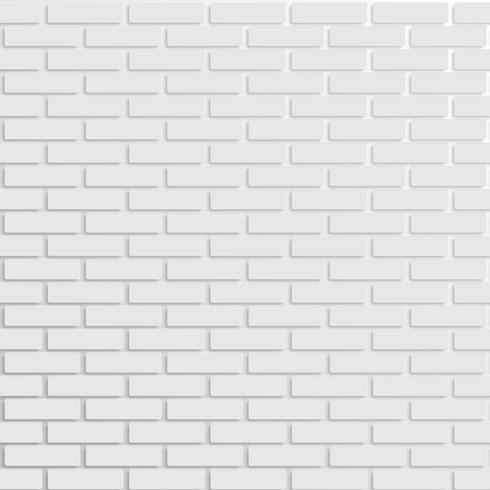 White brick wall, vector