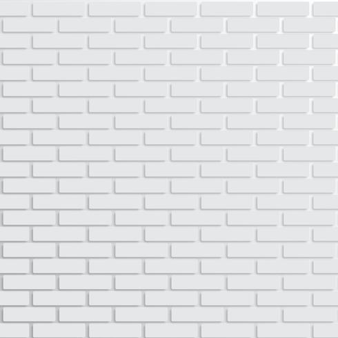 White brick wall, vector