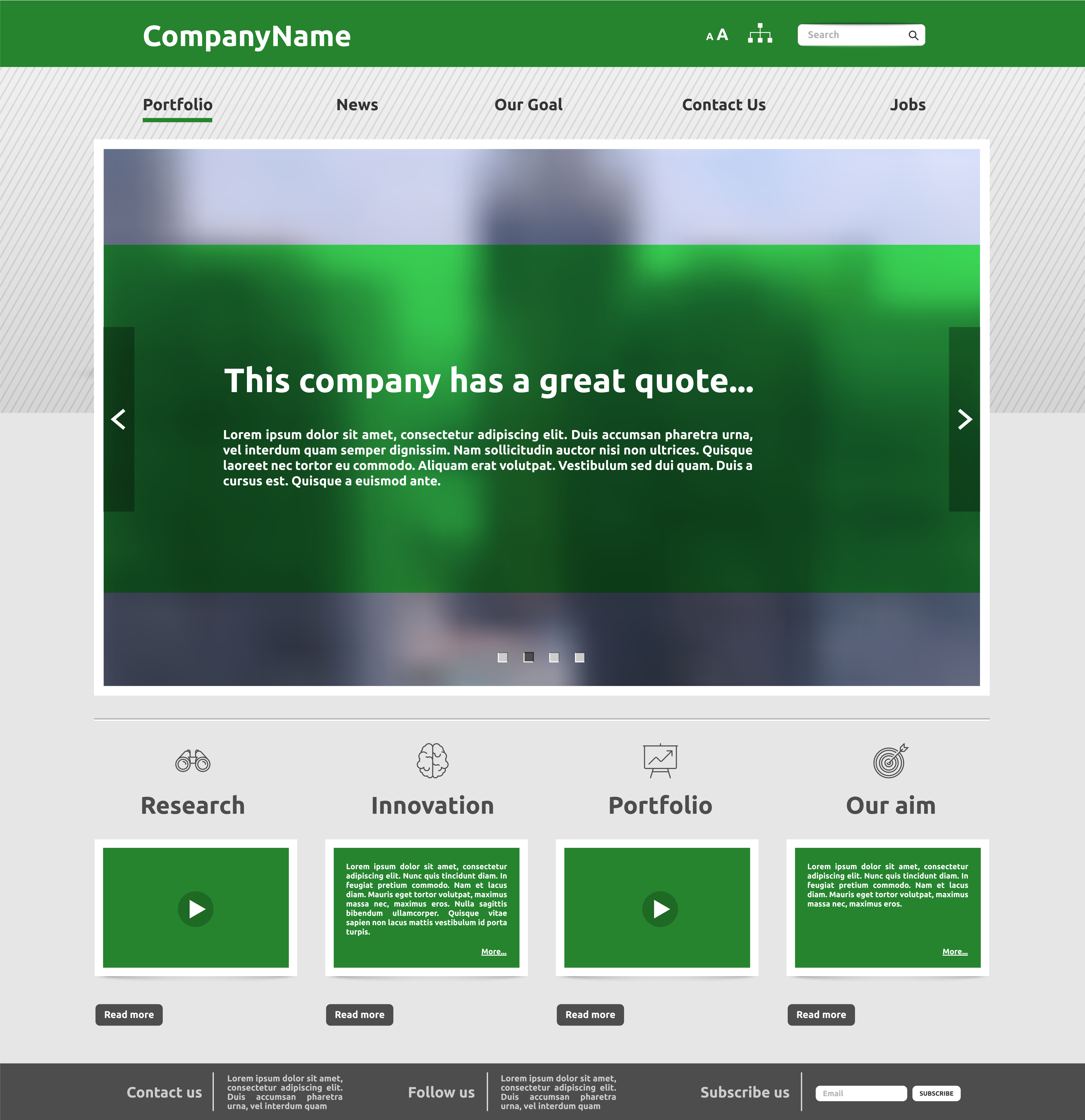 Modern Website Template For Business Vector Illustration 310532 Vector 